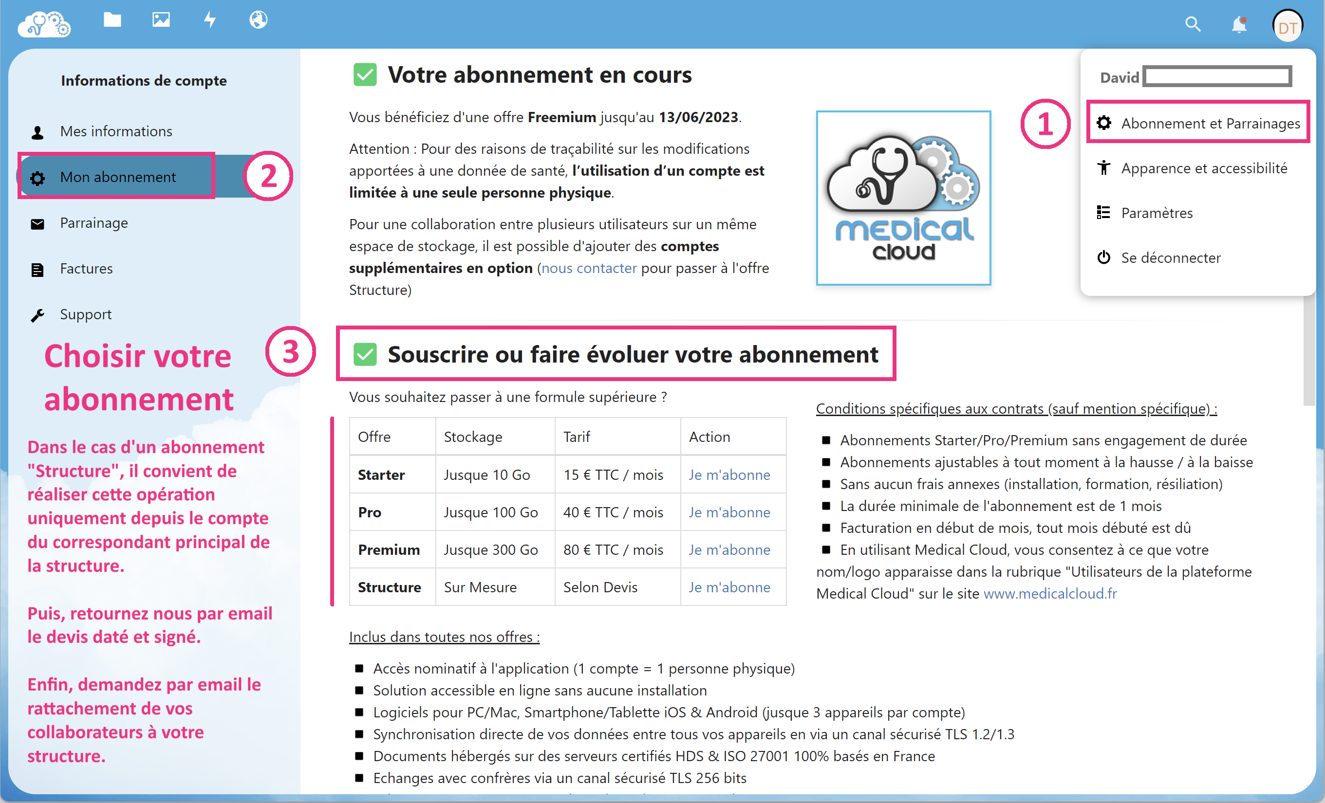 Souscrire à un abonnement